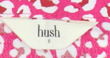 hush Pink Animal Print Blouse, Women's Size 8, Sleeveless