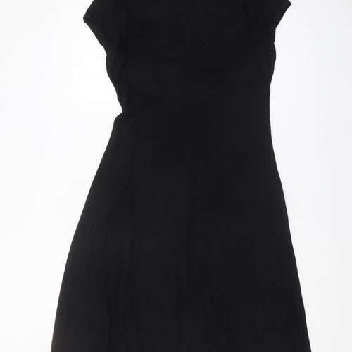 Marks and Spencer Black Dress UK 14 Knee Length