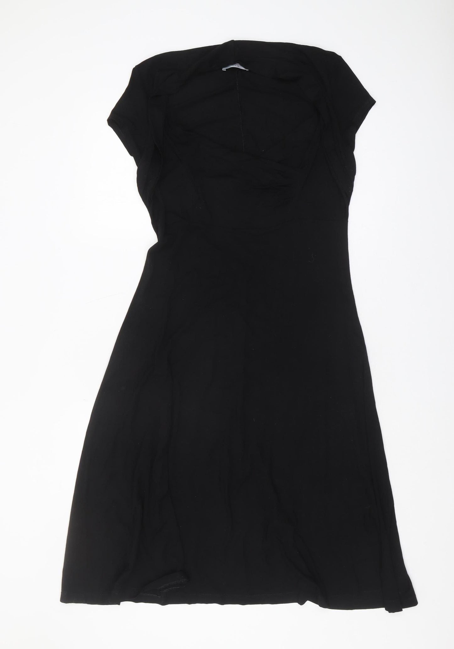 Marks and Spencer Black Dress UK 14 Knee Length