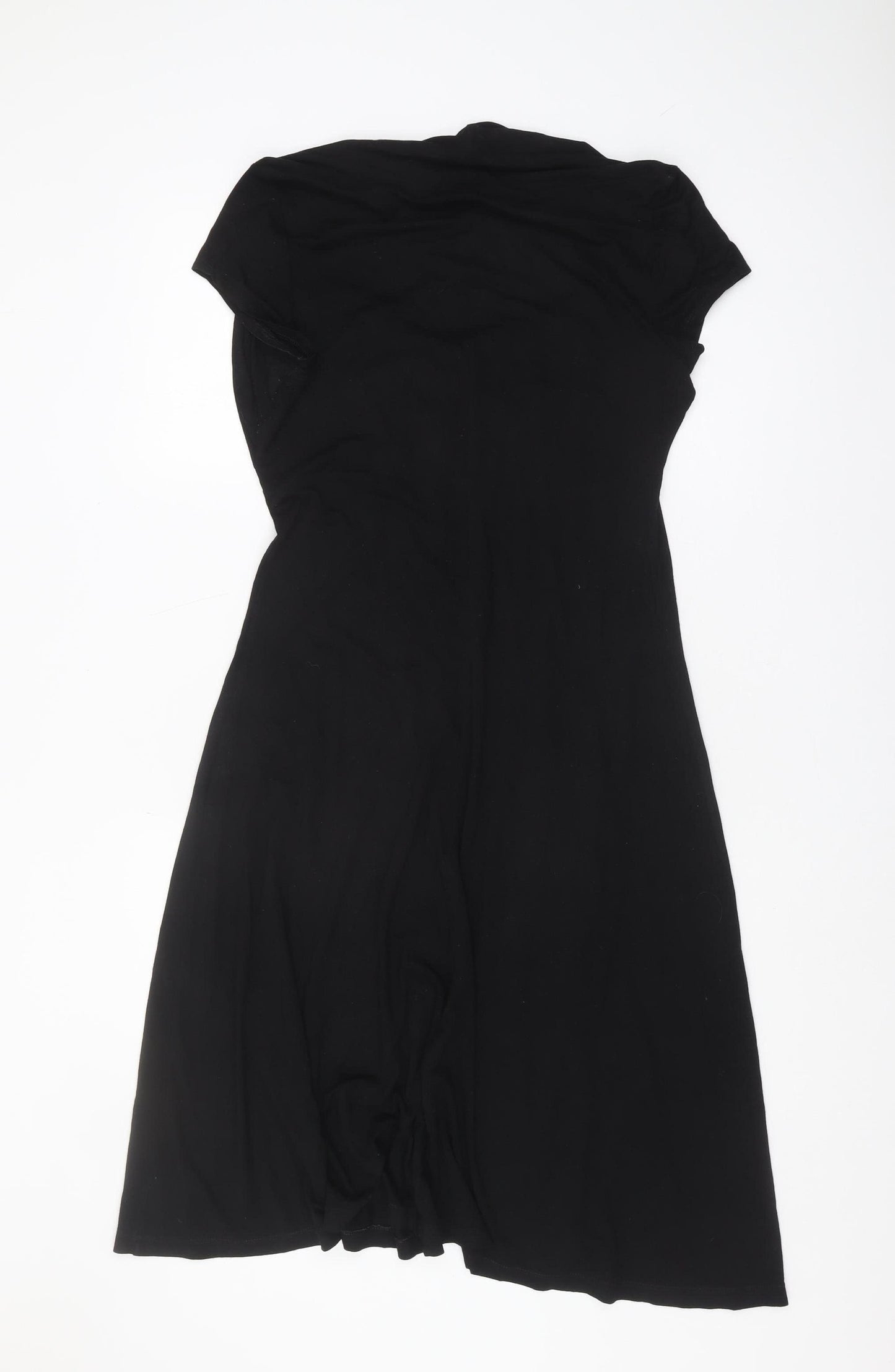 Marks and Spencer Black Dress UK 14 Knee Length