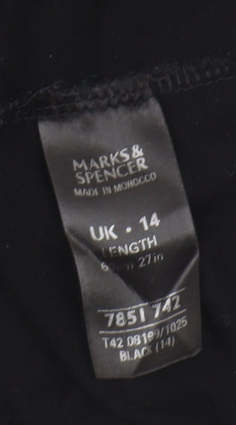 Marks and Spencer Black Dress UK 14 Knee Length