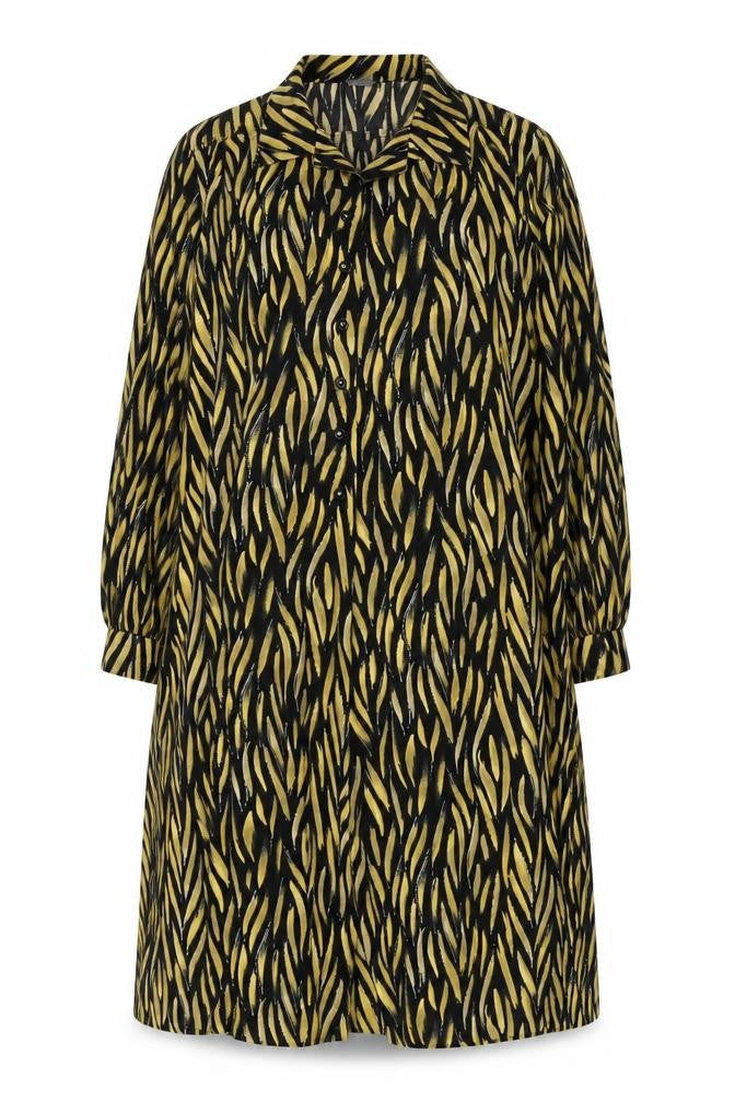 Front view of Kerena Women's Multicoloured Animal Print Dress 16