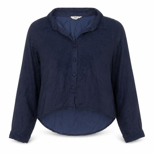 Chelsea Girl Women's Blue Embroidered Blouse, Size 10