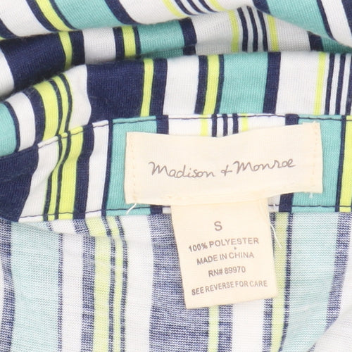 Madison & Monroe Women's Blue Striped Button-Up Shirt, S