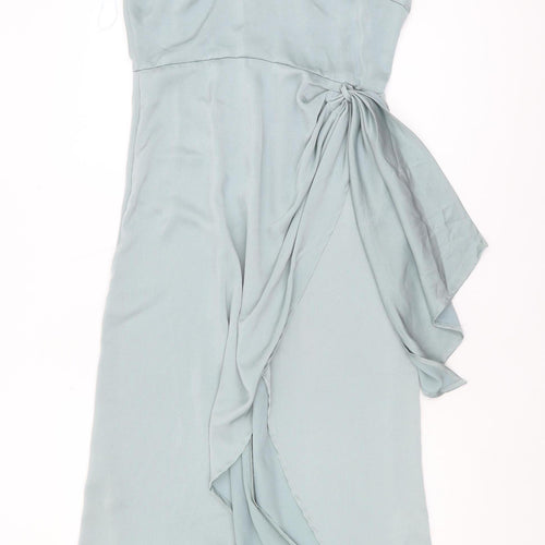 PrettyLittleThing Women's Blue Midi Slip Dress Size 12