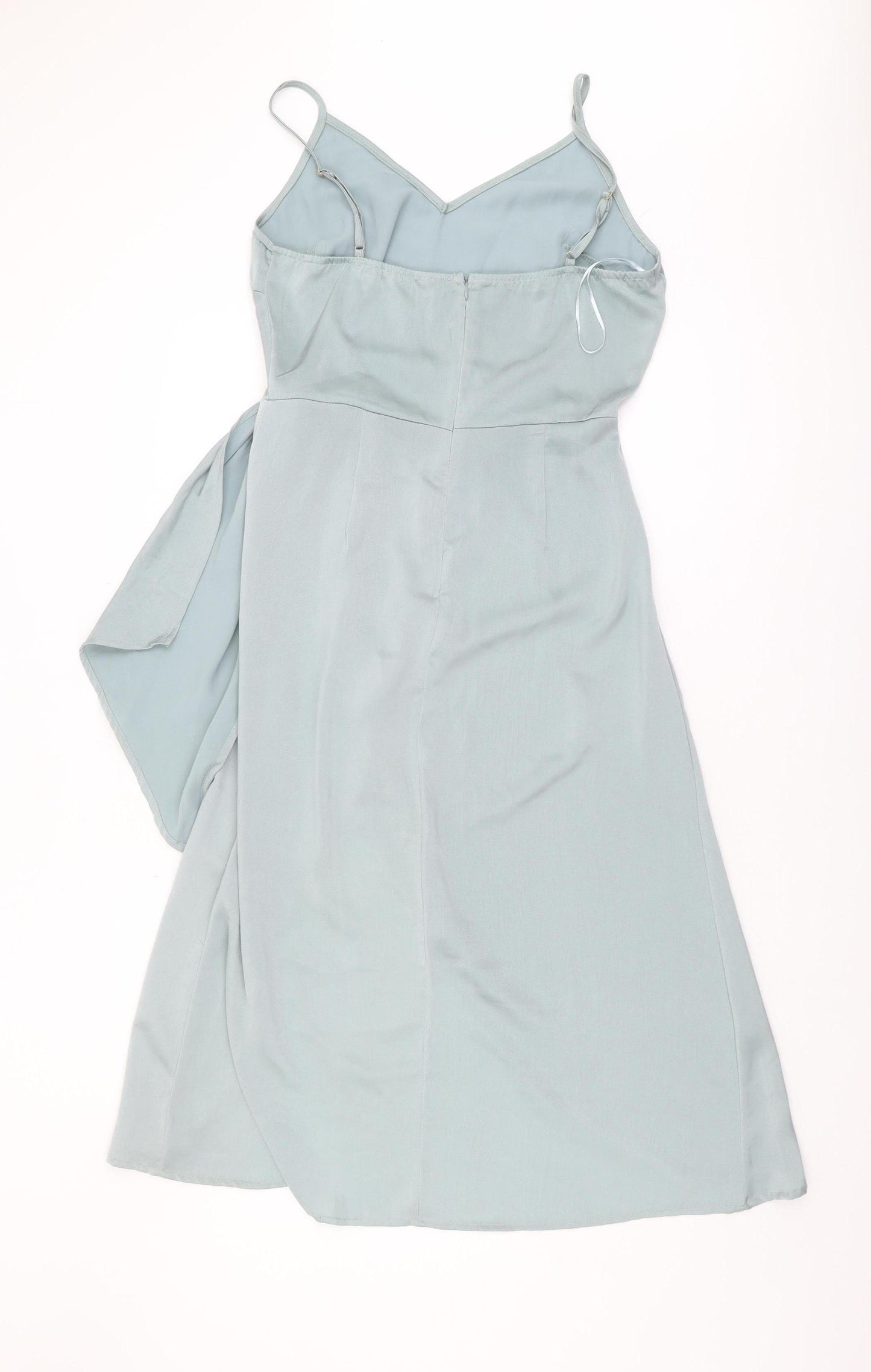 PrettyLittleThing Women's Blue Midi Slip Dress Size 12