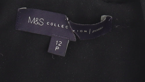 Marks and Spencer Women’s Black Trench Coat, Size 12
