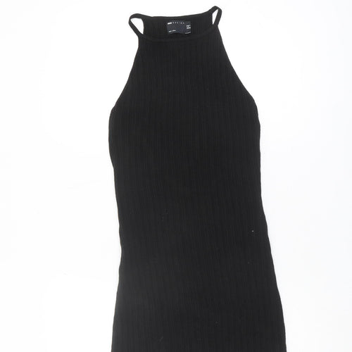 ASOS Design Women's Black Knit Sleeveless Dress UK 10