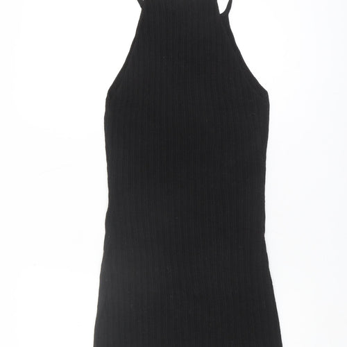 ASOS Design Women's Black Knit Sleeveless Dress UK 10