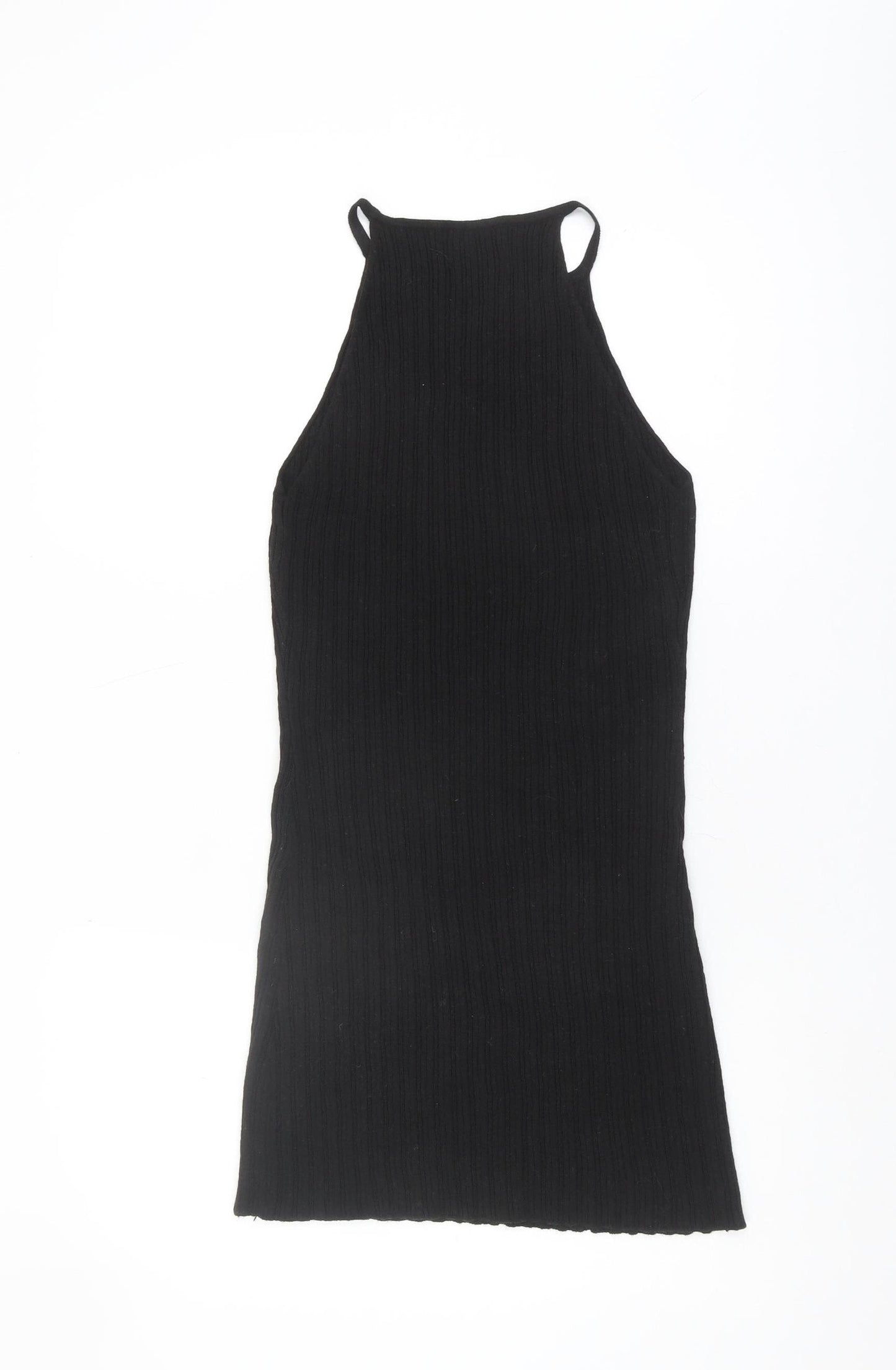 ASOS Design Women's Black Knit Sleeveless Dress UK 10