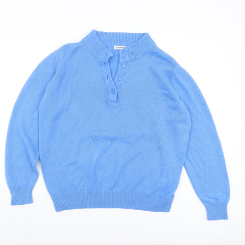 Damart Blue Henley Women's Jumper, Size 14