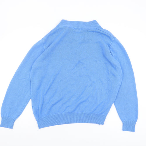 Damart Blue Henley Women's Jumper, Size 14