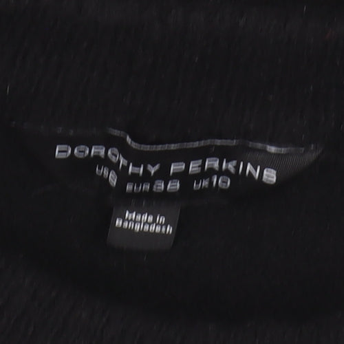 Dorothy Perkins Women's Black Polka Dot Pullover Jumper Size 10