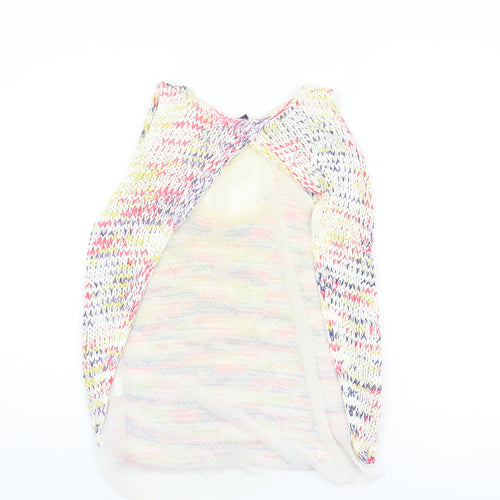 Bershka Women's Multicoloured Knit Tank Top M