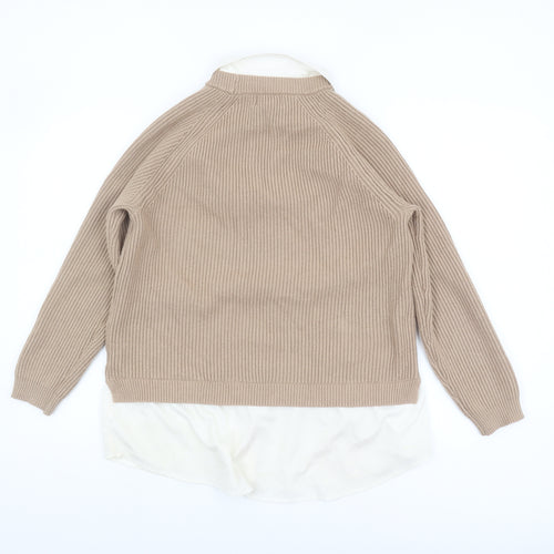 Friends Like These Women’s Beige Pullover Jumper Size 12