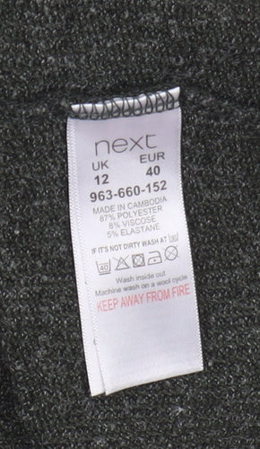 Next Women's Black V-Neck Pullover Jumper Size 12