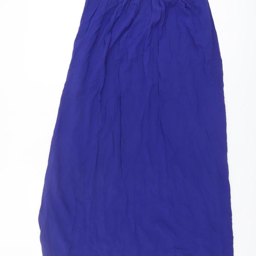 New Look Women's Blue A-Line Long Skirt Size 10