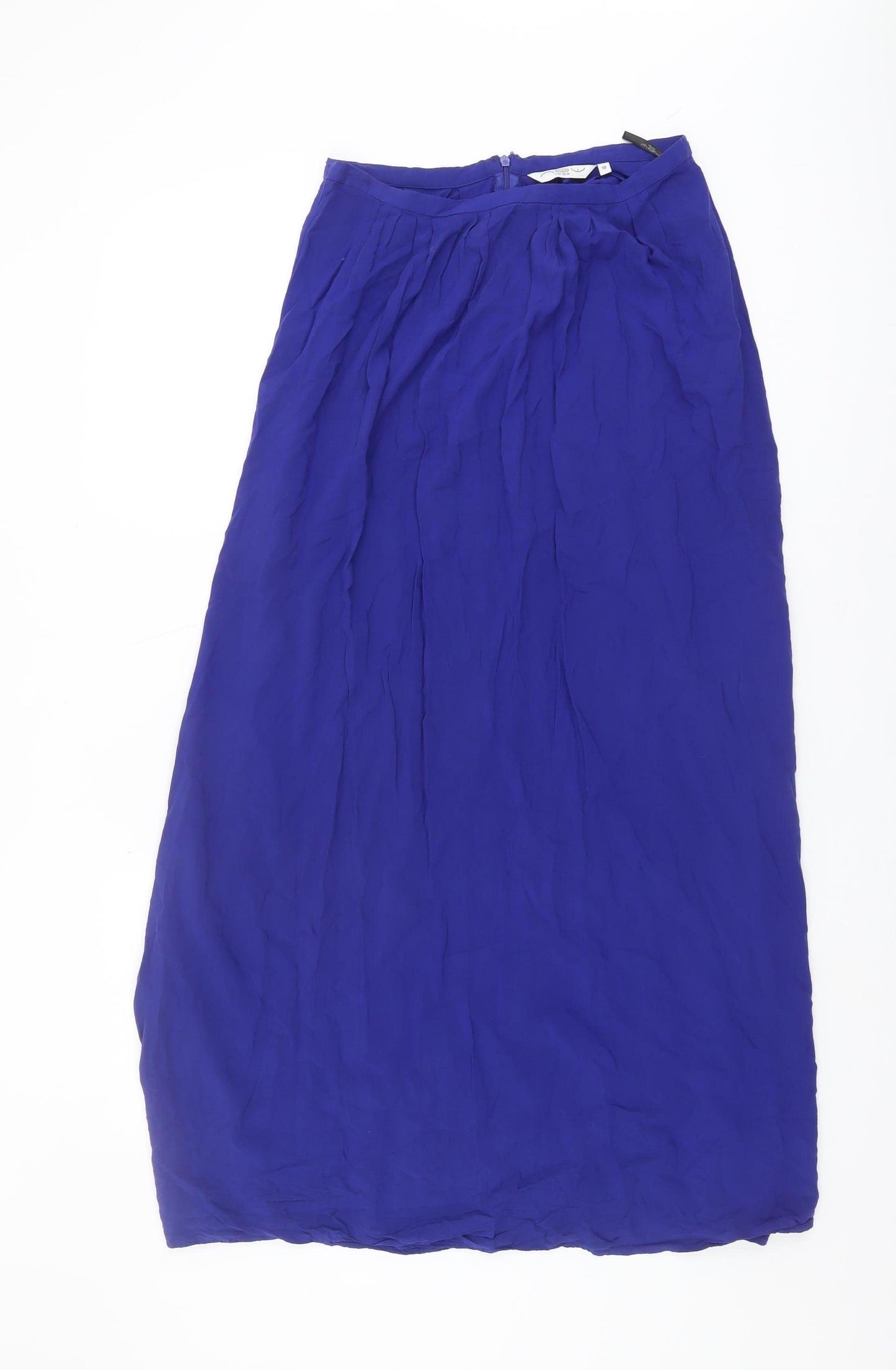 New Look Women's Blue A-Line Long Skirt Size 10