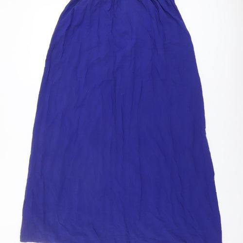 New Look Women's Blue A-Line Long Skirt Size 10