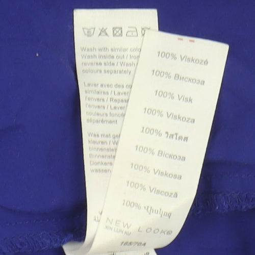 New Look Women's Blue A-Line Long Skirt Size 10