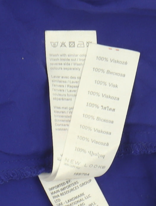 New Look Women's Blue A-Line Long Skirt Size 10