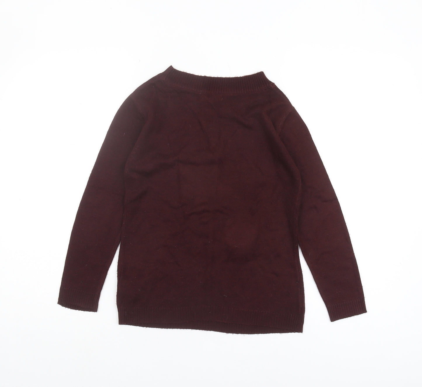 Marks and Spencer Girls Brown Bunny Jumper 7-8 Years