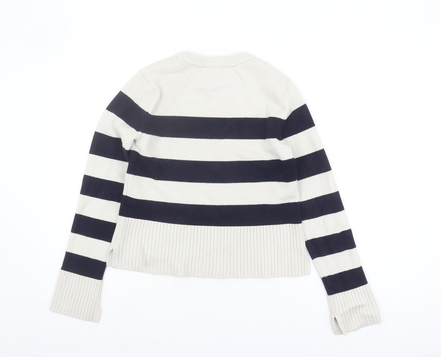 Zara Women's Multicoloured Striped Pullover Jumper M