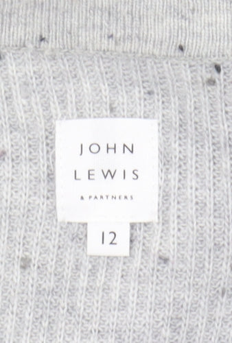John Lewis Women's Grey Cardigan Size 12