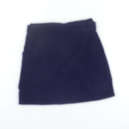 River Island Women's Blue Mini Skirt - Size 6, Corduroy