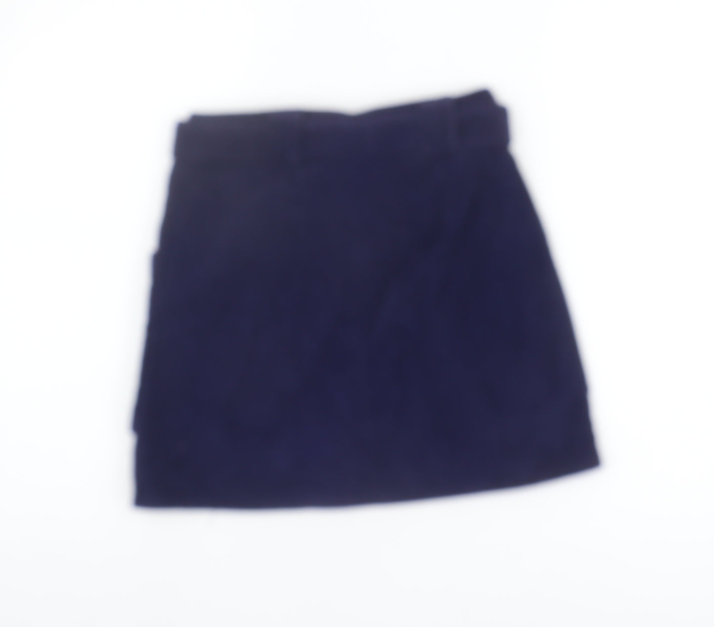 River Island Women's Blue Mini Skirt - Size 6, Corduroy