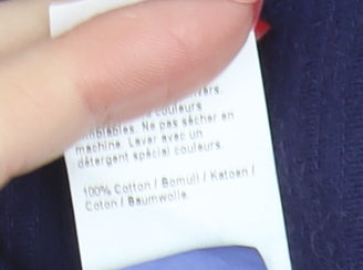 River Island Women's Blue Mini Skirt - Size 6, Corduroy