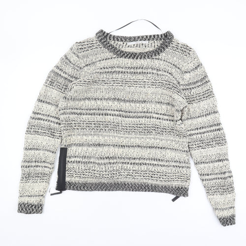 TRULY Women's Multicoloured Chunky Knit Pullover XL