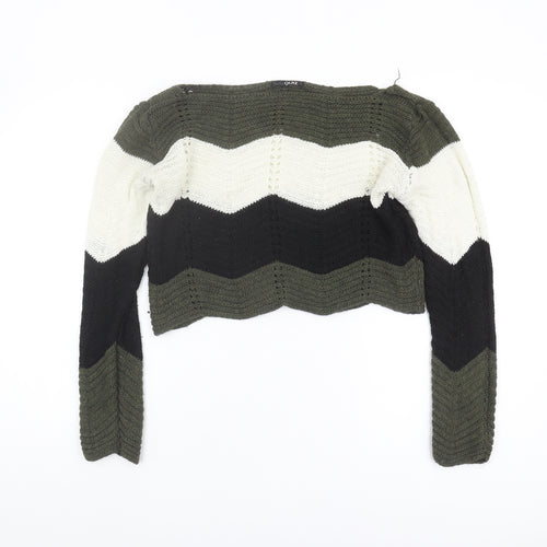Quiz Women's Multicoloured Chevron Pullover Jumper S