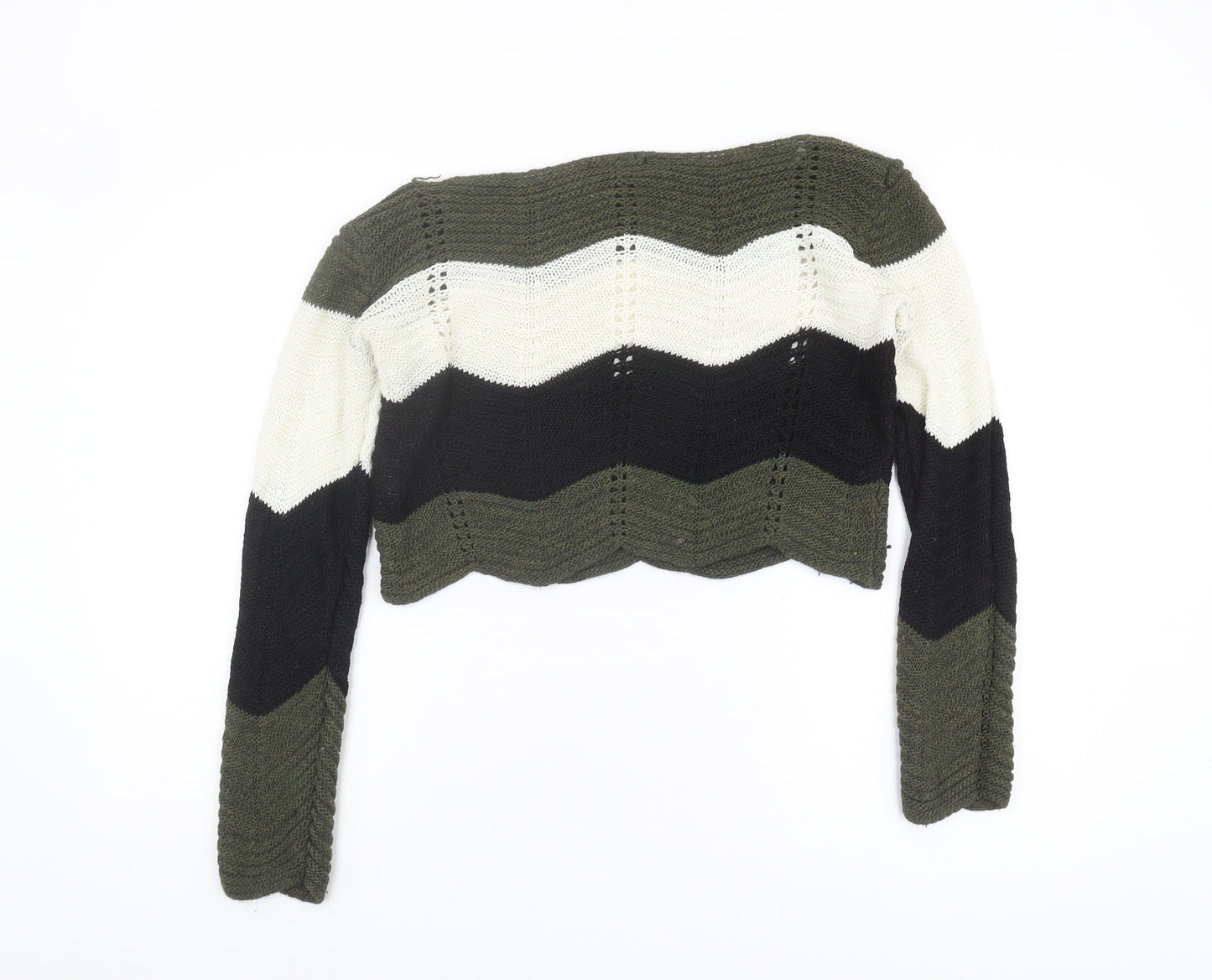 Quiz Women's Multicoloured Chevron Pullover Jumper S