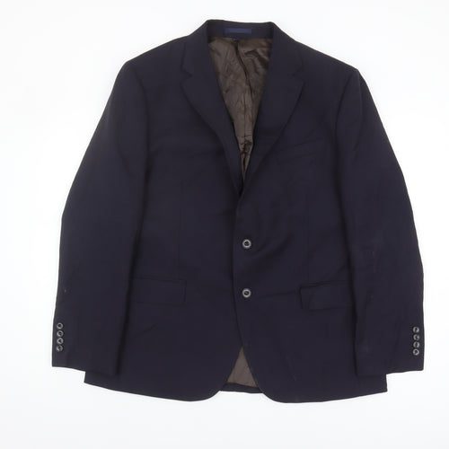 Marks and Spencer Men's Blue 44 Wool Blazer