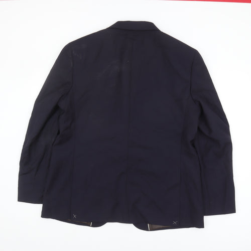 Marks and Spencer Men's Blue 44 Wool Blazer