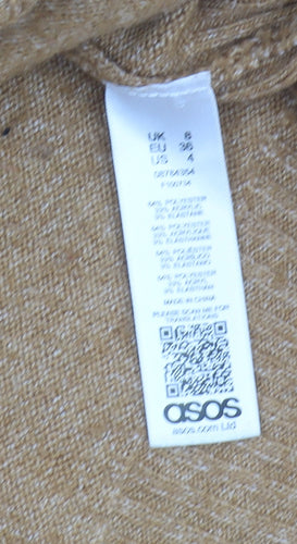 ASOS Women's Brown Pullover Jumper - Size 8