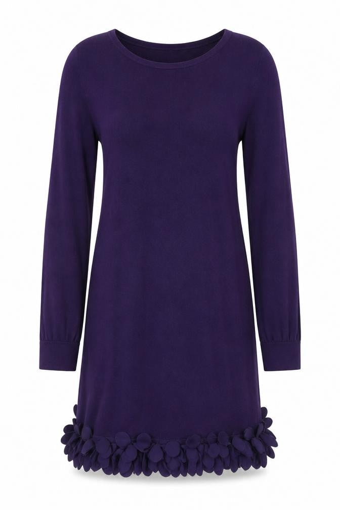 Front view of Oasis Women's Purple Shift Dress, size 8