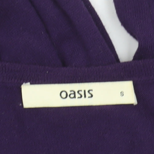 Oasis Women's Purple Shift Dress Size 8