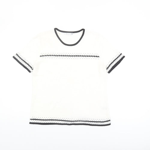 Berketex Women's Ivory Crew Neck Jumper Size 14