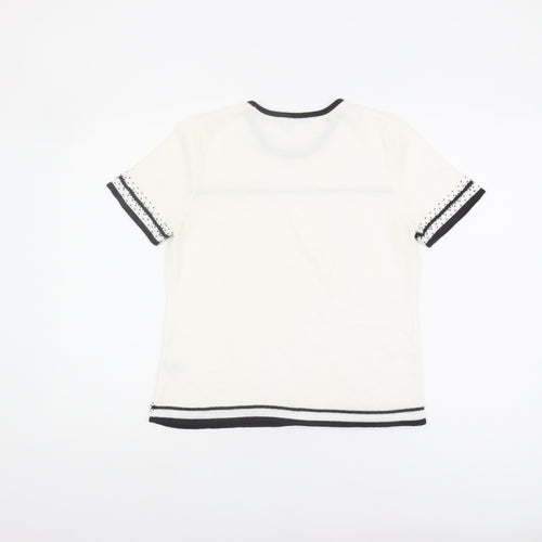 Berketex Women's Ivory Crew Neck Jumper Size 14