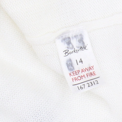 Berketex Women's Ivory Crew Neck Jumper Size 14