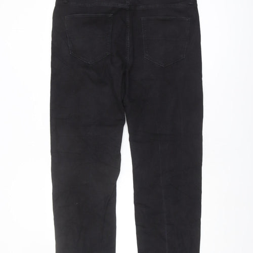 Marks & Spencer Men's Black Straight Jeans 36