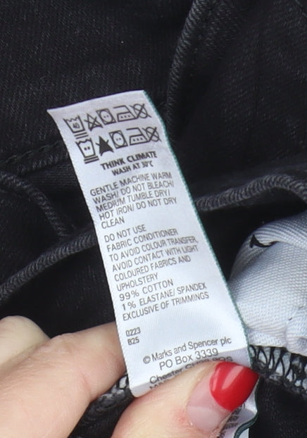Marks & Spencer Men's Black Straight Jeans 36
