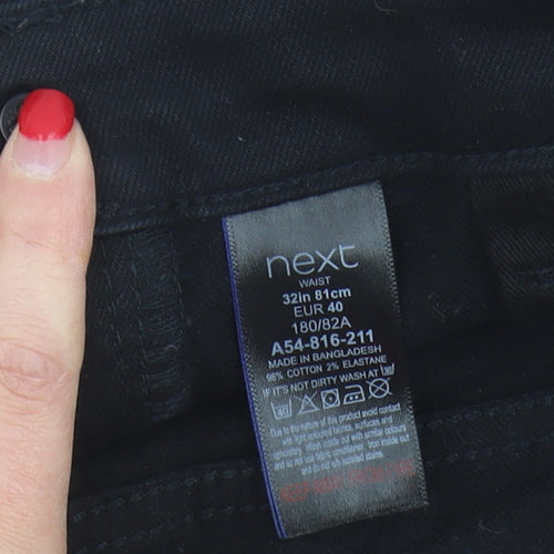 Next Men's Black Chino Shorts, Size 32, Slim Fit