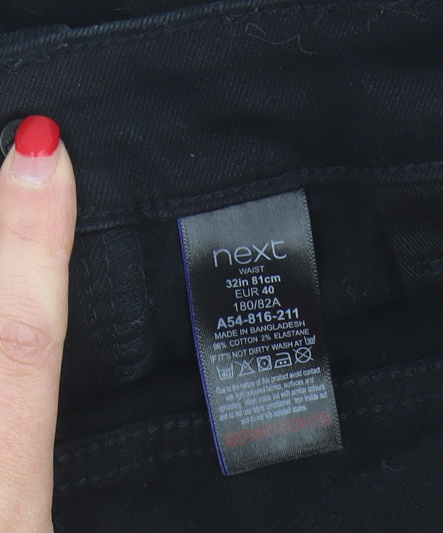 Next Men's Black Chino Shorts, Size 32, Slim Fit