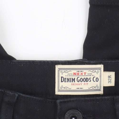 Next Men's Black Chino Shorts, Size 32, Slim Fit