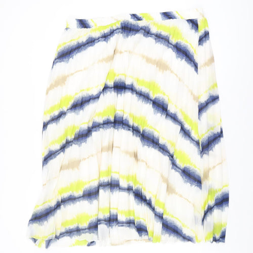 Marks and Spencer Women's Multicoloured Pleated Skirt Size 22