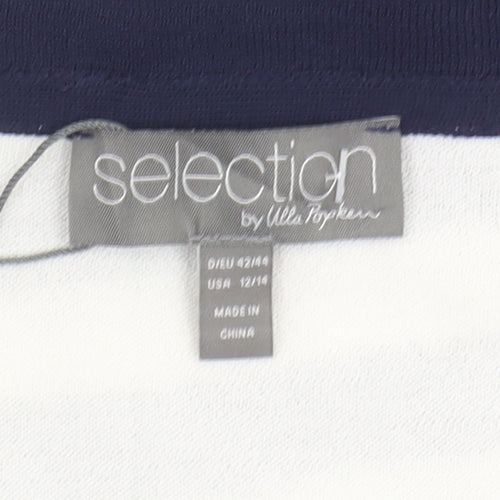 Selection Women’s Blue Striped T-Shirt, Size 14, New