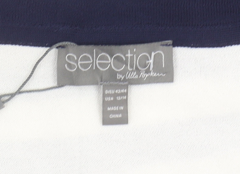 Selection Women’s Blue Striped T-Shirt, Size 14, New